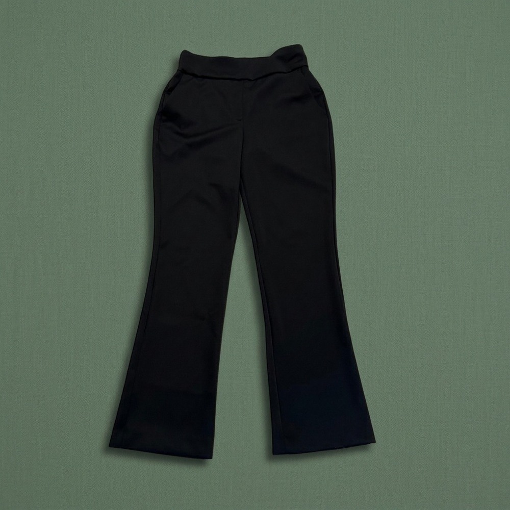 Express Women's Black High Rise Flare Stretch Pants Size Medium